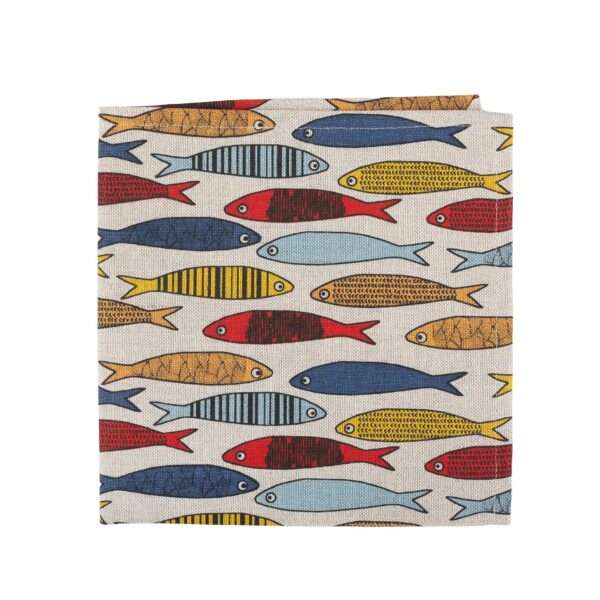 Colorful Fishes Linen Napkin