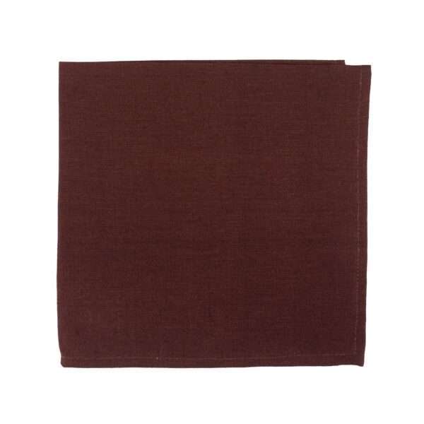 Klassikaline bordoopärane linasest riidest salvrätik