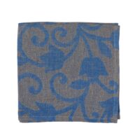 Blue Flower Ornament Linen Napkin