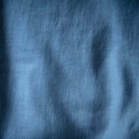 Blue stone washed linen