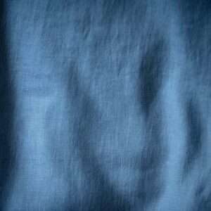 Blue stone washed linen