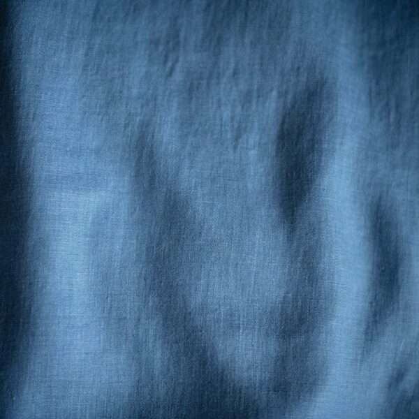 Blue stone washed linen Blue stone washed linen