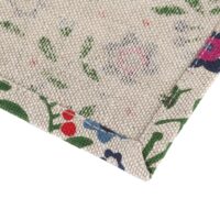 Wild Strawberry and Flowers Linen Napkin