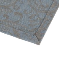 Grey Blue Paisley Linen Napkin