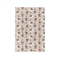 Christmas Mouse Linen Tea Towel