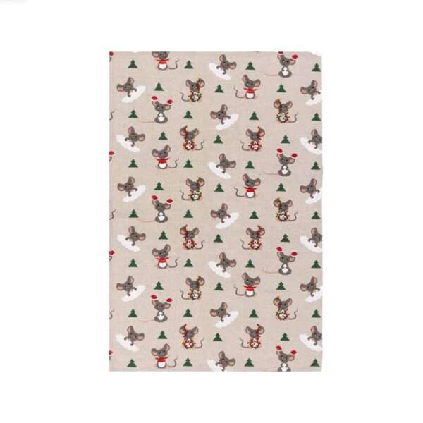 Christmas Mouse Linen Tea Towel Christmas Mouse Linen Tea Towel