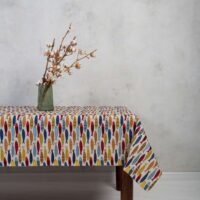 COLORFUL FISHES LINEN TABLECLOTH