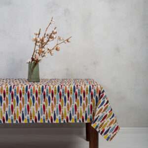 COLORFUL FISHES LINEN TABLECLOTH