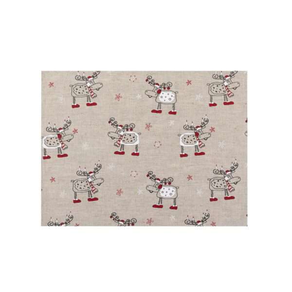 gChristmas Moose Linen Placemat Christmas Moose Linen Placemat