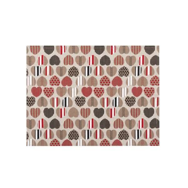 Hearts Linen Placemat Hearts Linen Placemat