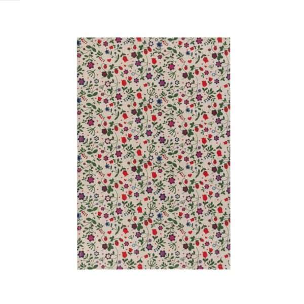 qwerWild Strawberry and Flowers Linen Tea Towelty Wild Strawberry and Flowers Linen Tea Towel