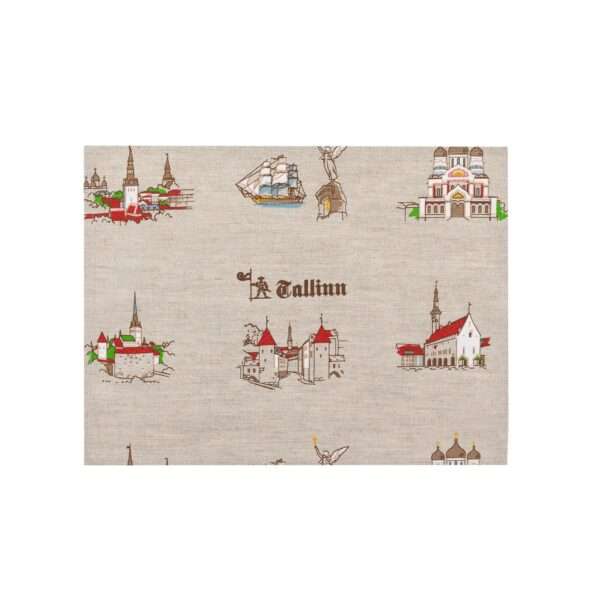 Tallinn Old Town Linen Placemat Tallinn Old Town Linen Placemat