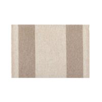 Two Beige Stripes Rustic Linen Placemat