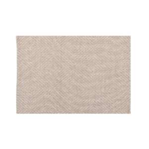 Grey Jacquard Rhombus Rustic Linen Placemat