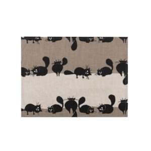 Black Cats Linen Placemat