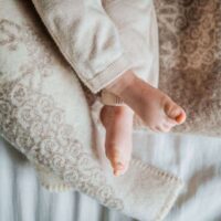 Wool Baby Blanket - Beige Curly Sheep