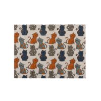 Colorful Cats Linen Placemat