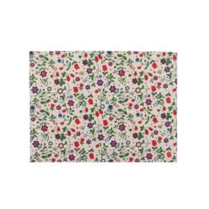 Wild Strawberry and Flowers Linen Placemat