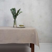 CLASSIC GREY LINEN TABLECLOTH