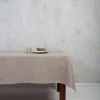 CLASSIC GREY LINEN TABLECLOTH