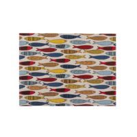 Colorful Fishes Linen Placemat