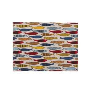 Colorful Fishes Linen Placemat