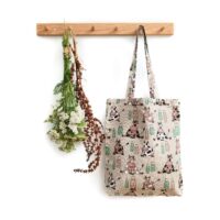 Cow Linen Tote Bag