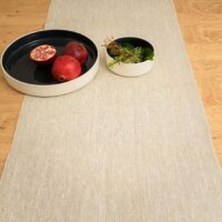 Rustic Linen Table Runner - Natural