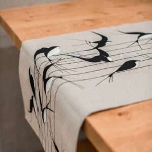Swallows Linen Runner