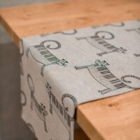 Cat Piano Linen Runner