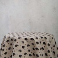 Hedgehog Round Linen Tablecloth