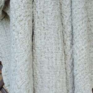 Linen Natural Waffle Bath Towel