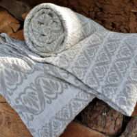 Half-linen Bath Towel in Ornaments