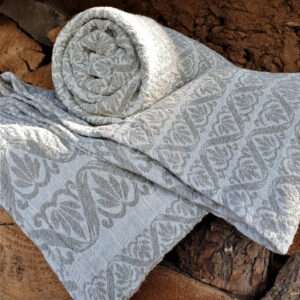 Half-linen Bath Towel in Ornaments