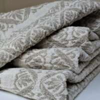 Half-linen Bath Towel in Ornaments