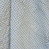Half-linen Waffle Towel With Beige And White Squares