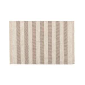 Beige Stripes Rustic Linen Placemat