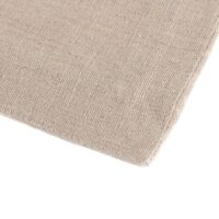 Classic Grey Linen Napkin with Fieldflower Border